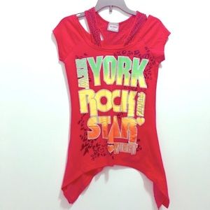 ID TAGS Girl Top Shirt, size Medium (10/12)